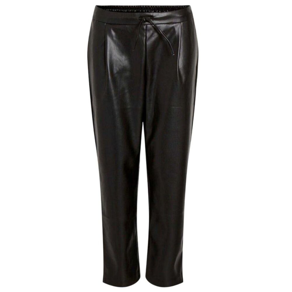 Vila Womens/Ladies Nille Coated Shine Pants / Black